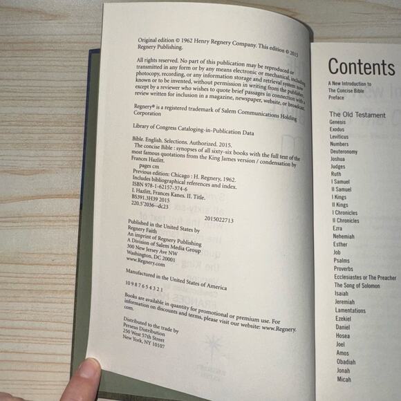 The Concise BIBLE Synopses of all 66 Books King James Verson Frances Hazlit READ - Picture 5 of 7